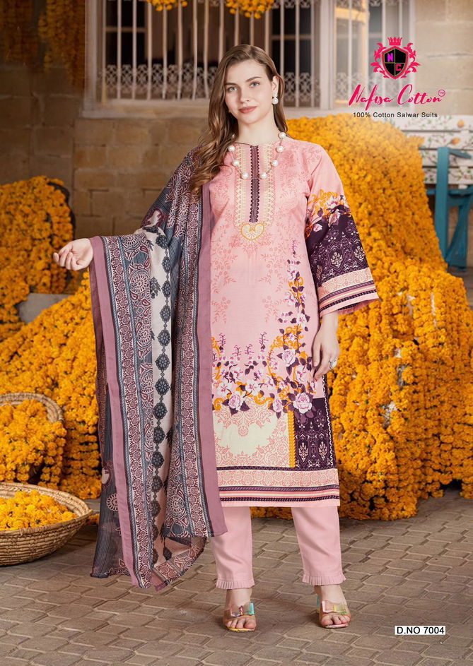 Andaaz Vol 7 By Nafisa Printed Karachi Cotton Dress Material Wholesale Online